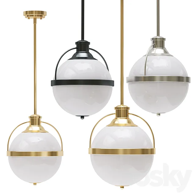 Hanging lamp Westbourne 3ds Max