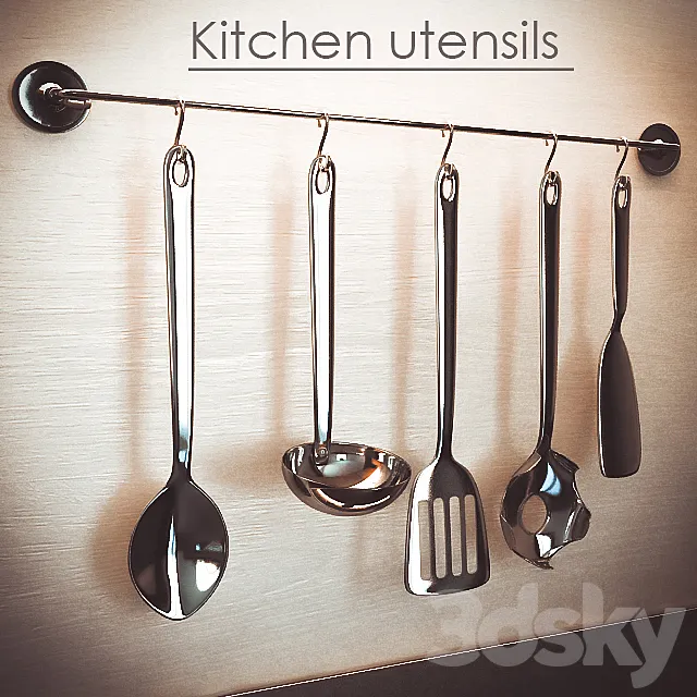 Hanging on the wall of cookware 3DSMax File