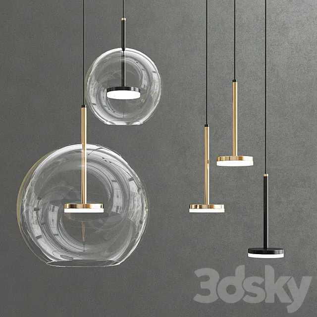 Hanging pendants 3ds Max