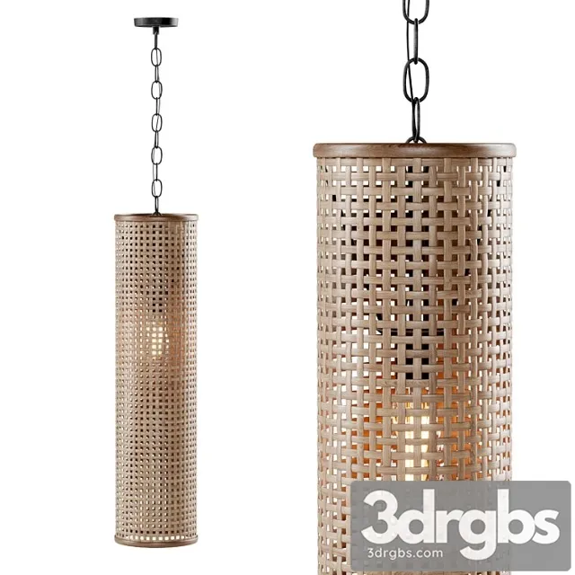 Hanging rattan lamp H700