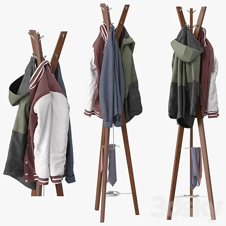 Hanny coat stand 3DS Max