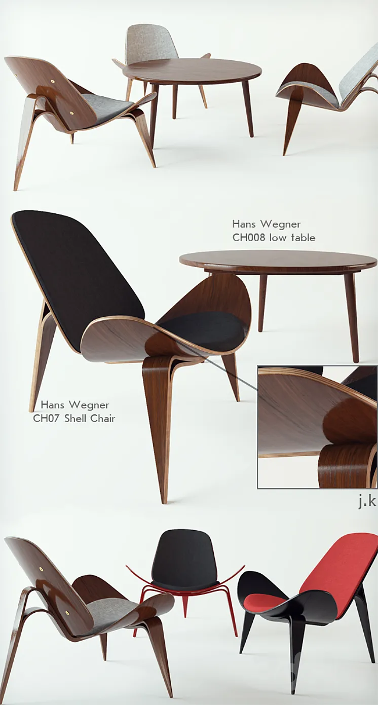 Hans Wegner 3DS Max