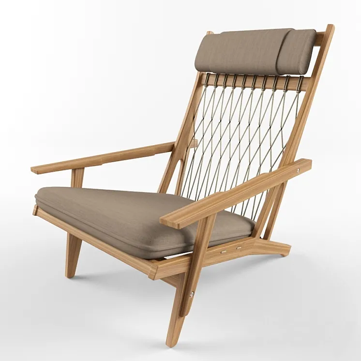 Hans Wegner Lounge Chair 3DS Max