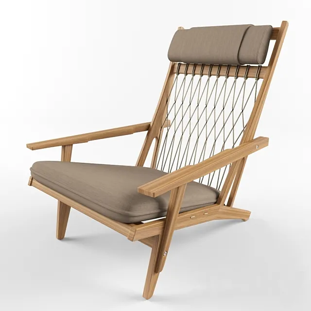 Hans Wegner Lounge Chair 3DSMax File