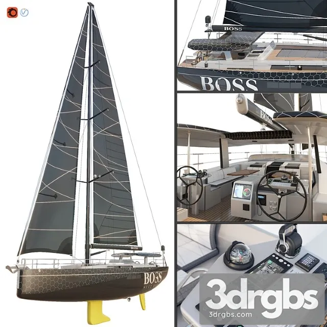 Hanse 675 yacht boss 3dsmax Download