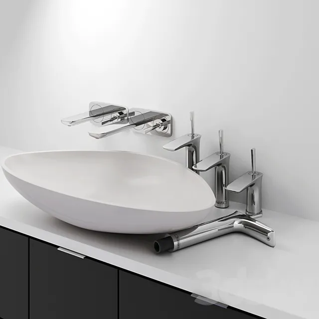 Hansgrohe Puravida and Axor Massaud 3ds Max