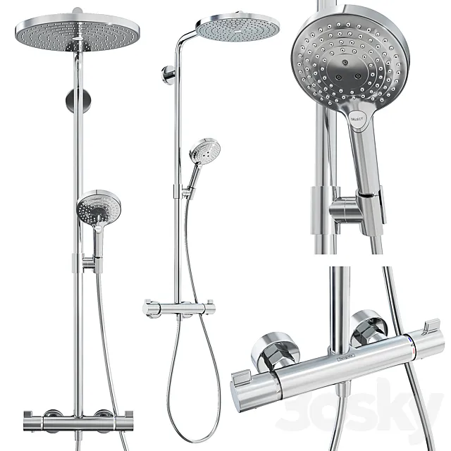 Hansgrohe Raindance Select S Showerpipe 300 2jet 3ds Max