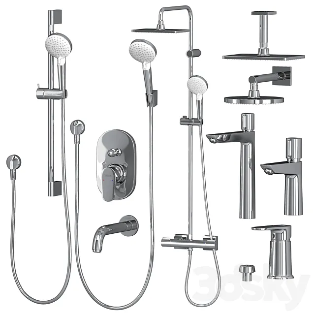 Hansgrohe set Vivenis Talis 3ds Max