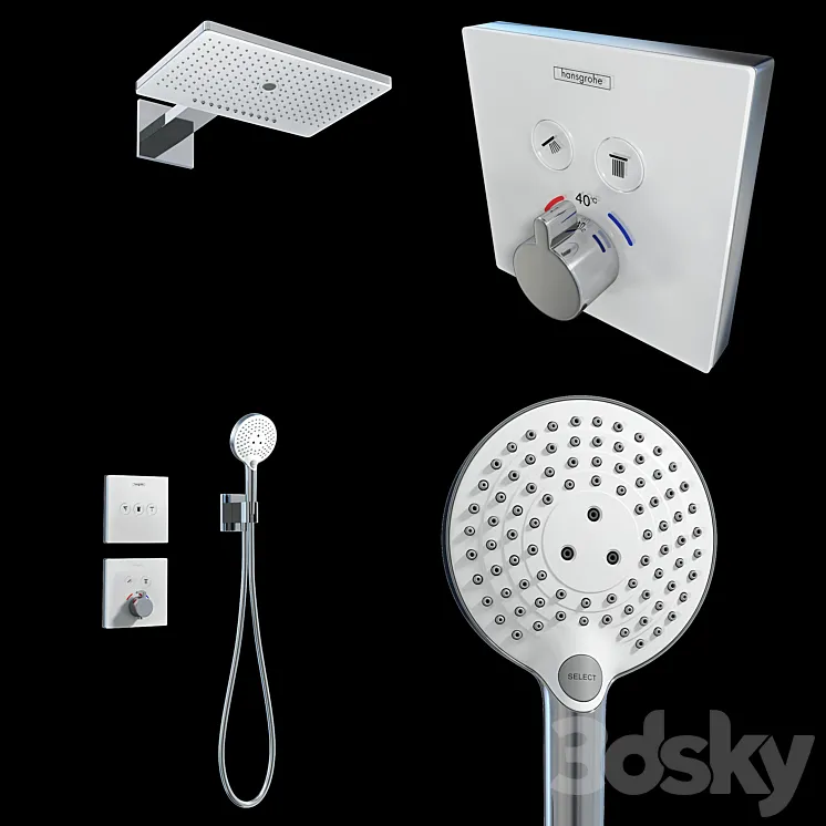 Hansgrohe Shower Rainmaker Select 460 3jet 3DS Max