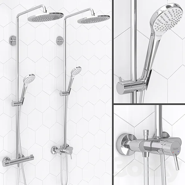 HANSGROHE shower systems | Croma Select S 280 SET2 3ds Max