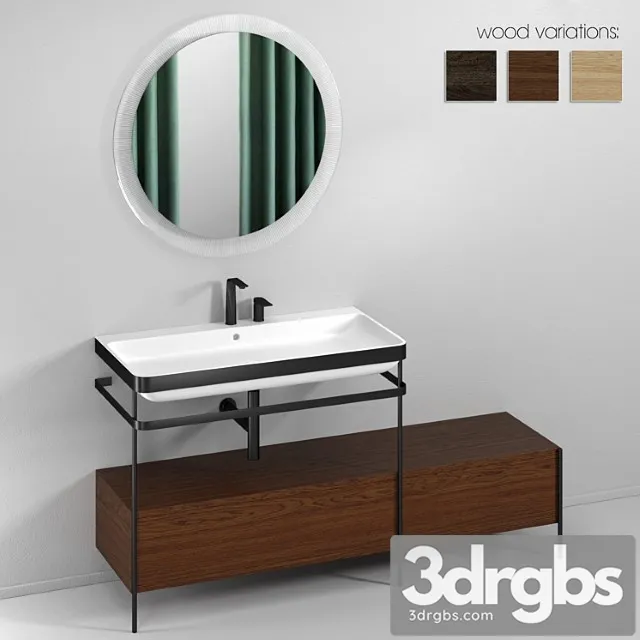 Happy D2 plus washbasin with drawers by duravit