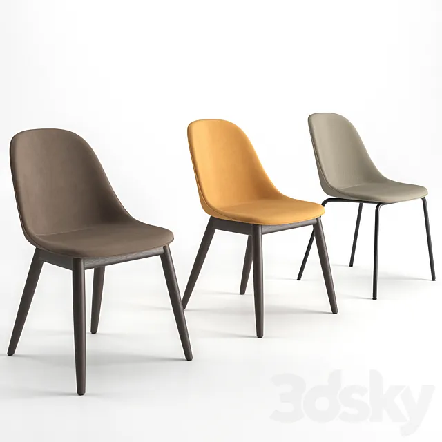 Harbor Side Dining Chair Upholstery by MENU 3DS Max Model