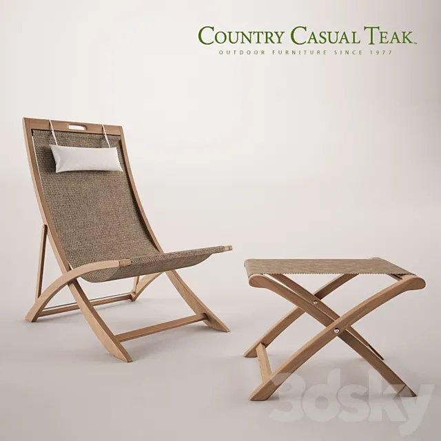 Harborside Deck Chair 3ds Max