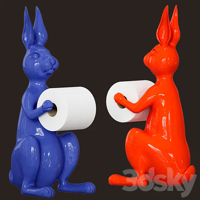 Hare _ Rabbit – Toilet roll holder 3DS Max Model