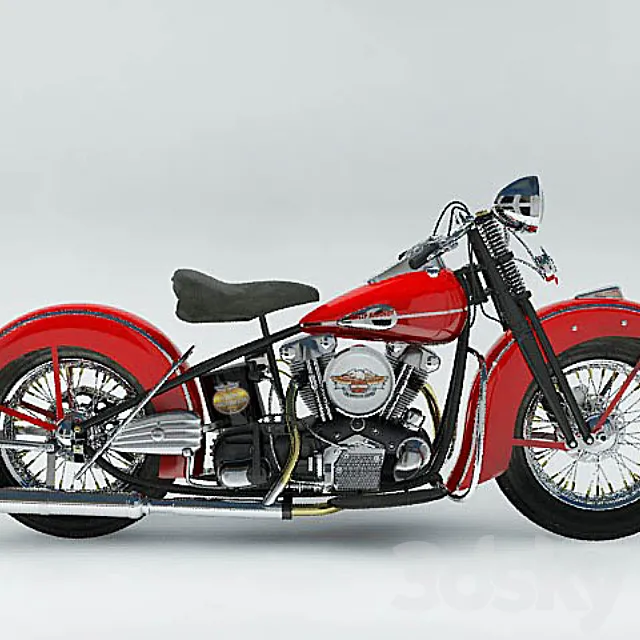 Harley Davidson (F) 1946 3DSMax File