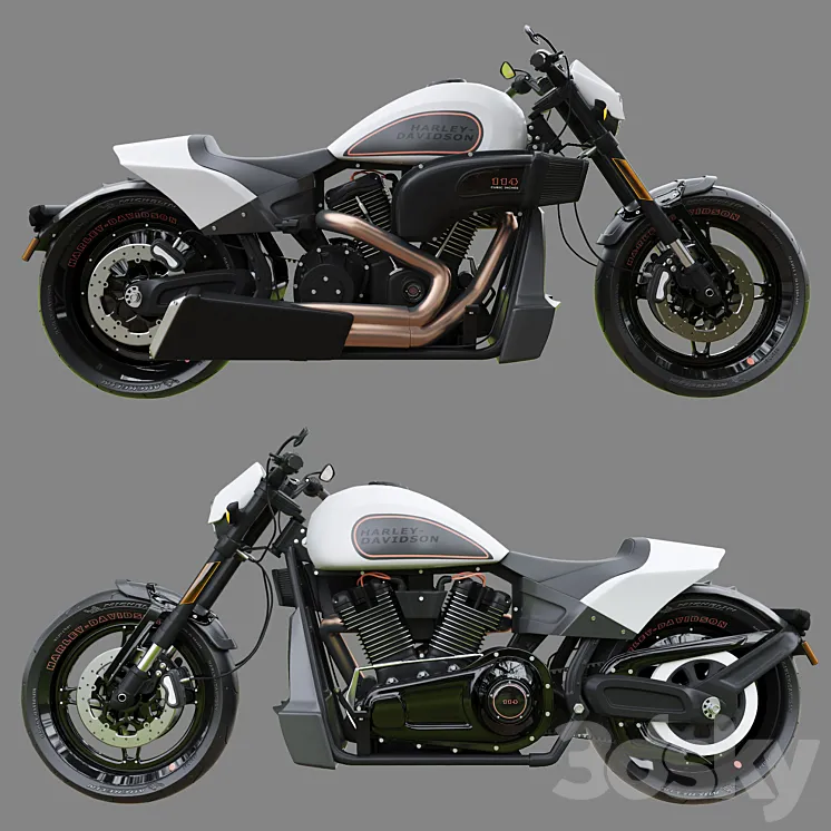 Harley-Davidson FXDR 114 3DS Max