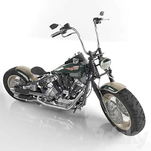 Harley Davidson Knucklehead 3DSMax File