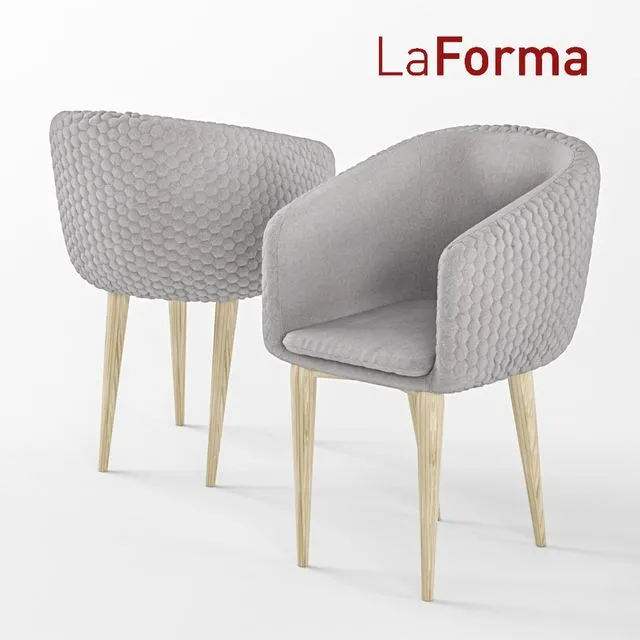 Harmon Quilted Tub Chair 3dsMax Model