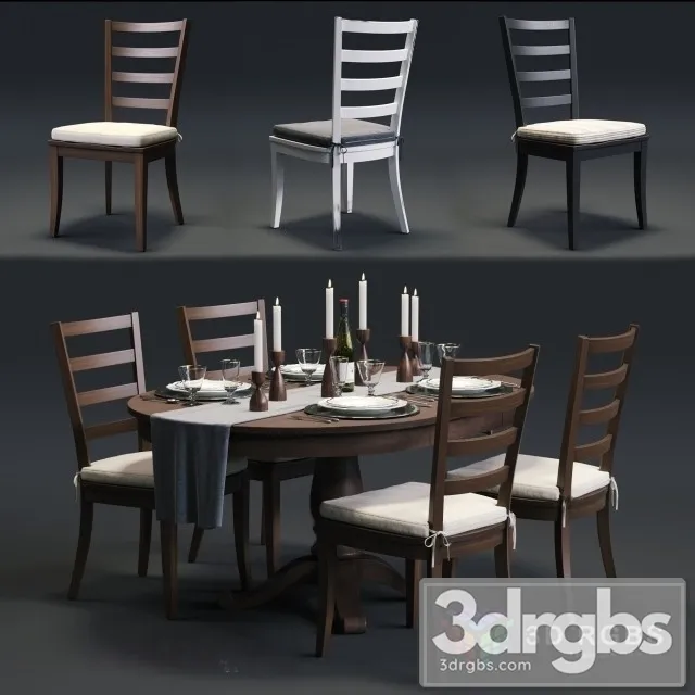 Harper Table and Chair 3dsmax Download