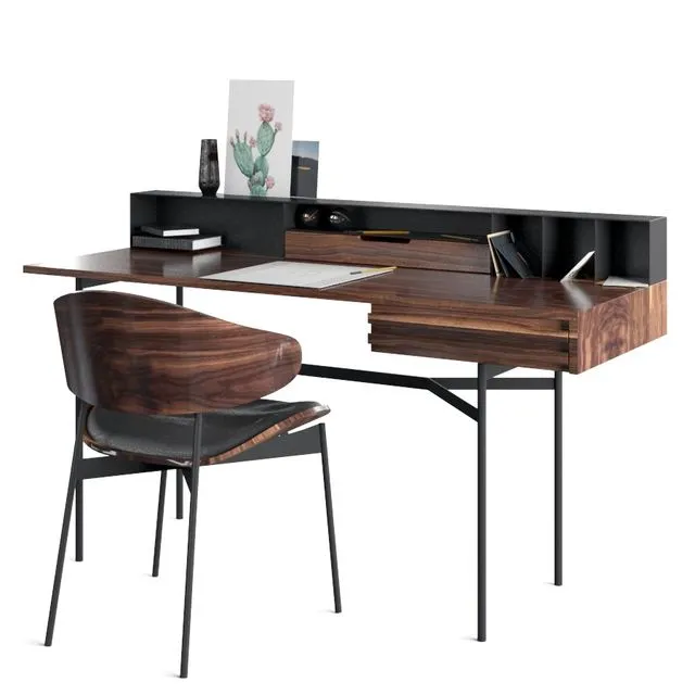 Harri Writing Desk And Luz Chair 3dsMax Model