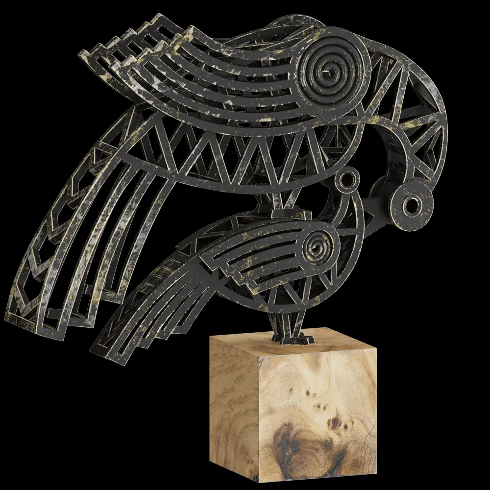 Harutyun Karapetyan  – Sculpture Birds 3ds Max