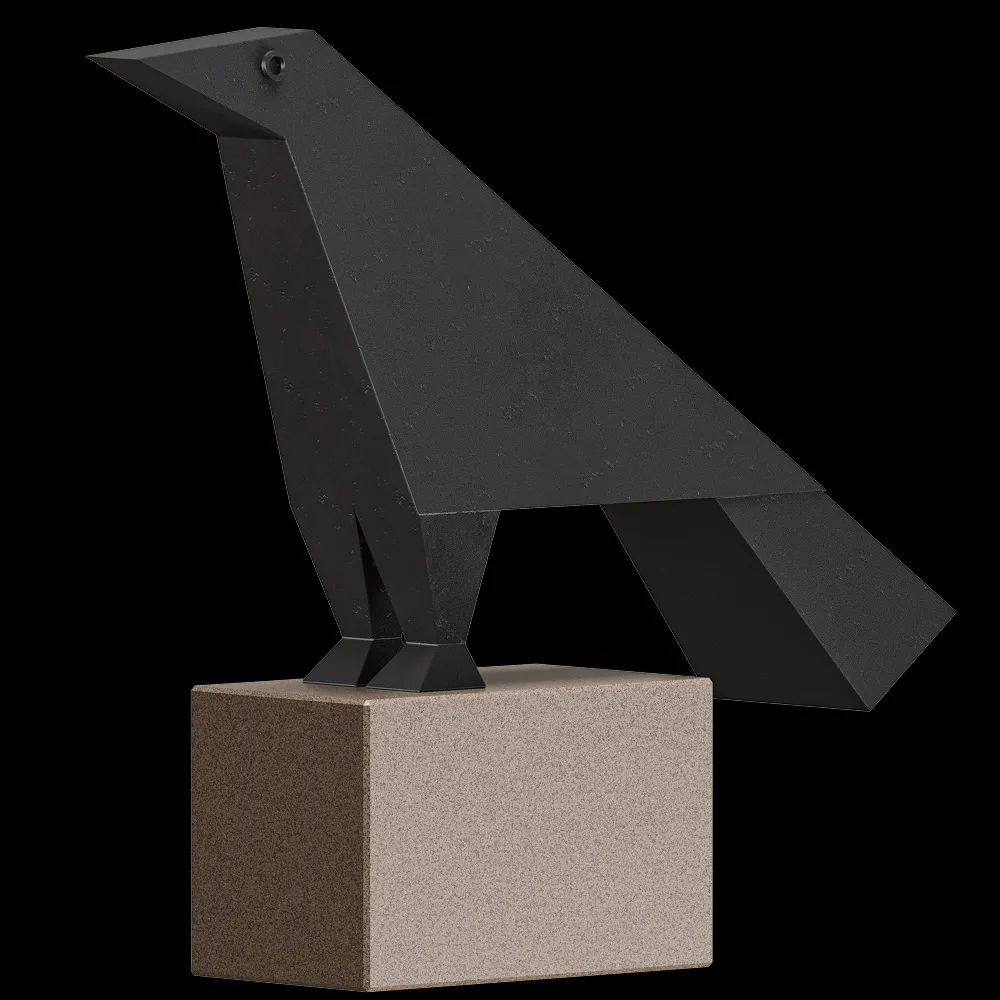 Harutyun Karapetyan  – Sculpture Raven 3ds Max