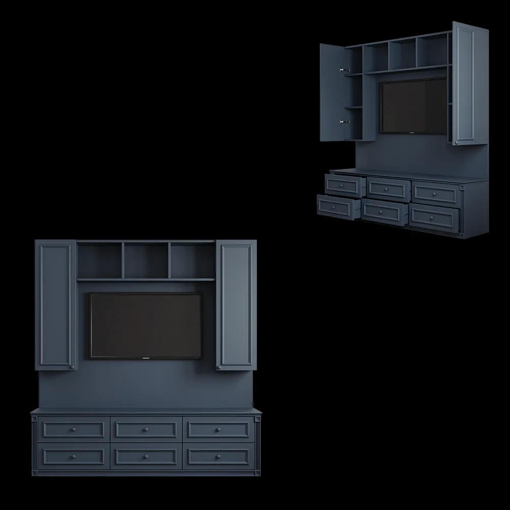 Hasan Guner – TV Wall 3ds Max