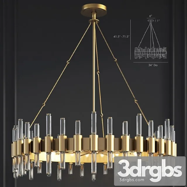 Haskell Large Chandelier Arteriors Home 3 3dsmax Download