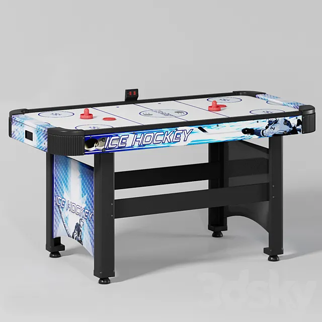 Hathaway Face-Off 5 ft. Air Hockey Table with Electronic Scoring 3DS Max Model