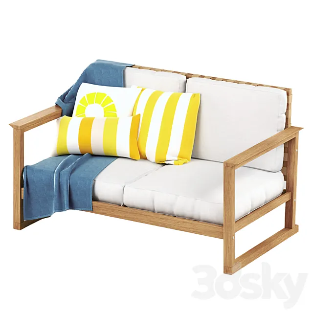 HATTHOLMEN 2-seater sofa | IKEA 3ds Max