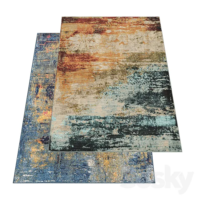 Haugan & Manhattan Abstract Rugs 3ds Max