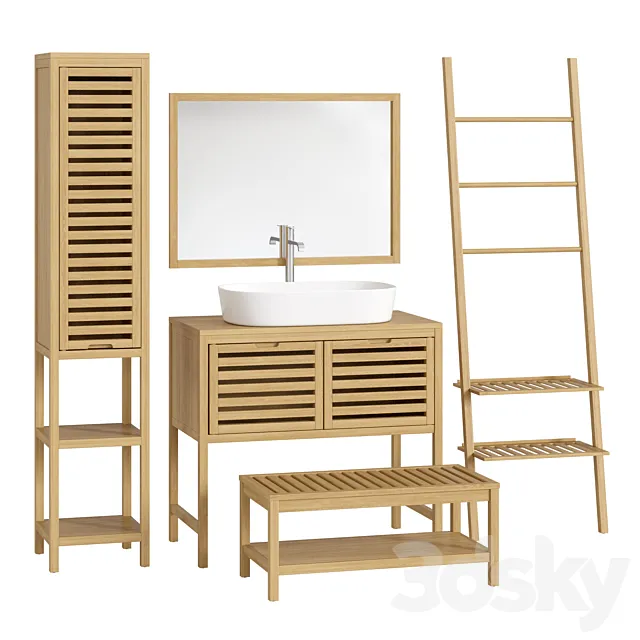 Haumea La redoute Bathroom furniture set # 03 3dsMax Model