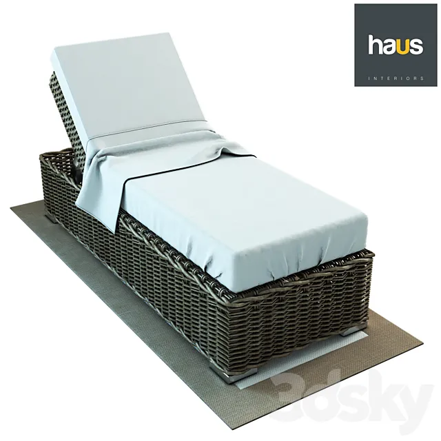 Haus Interior Single Woven Chaise-longue 3ds Max