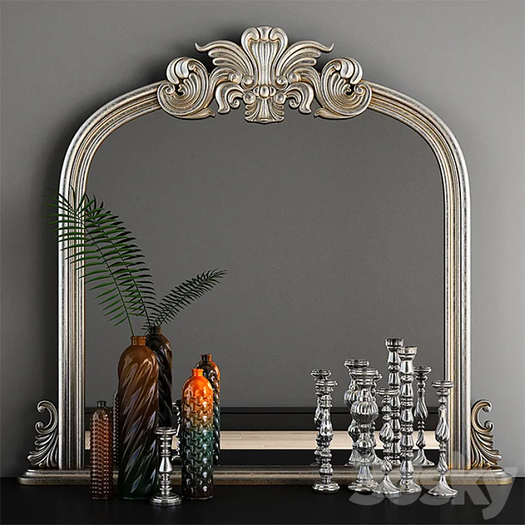 Haversham Overmantel Mirror 3DS Max