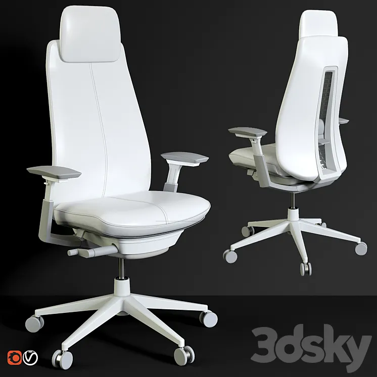 Haworth office chair 3DS Max