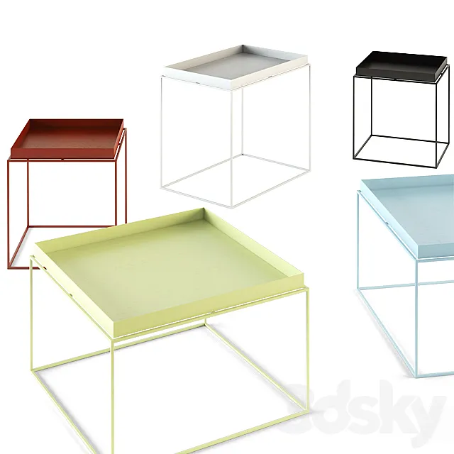HAY _ TRAY TABLES 3ds Max