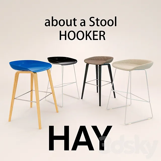 HAY About a Stool Hooker 3DS Max Model