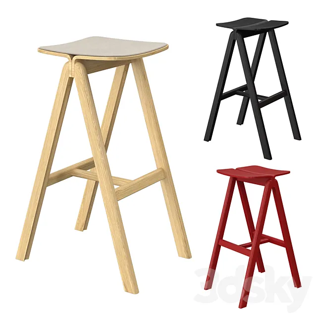 HAY Copenhague Barstool 3ds Max