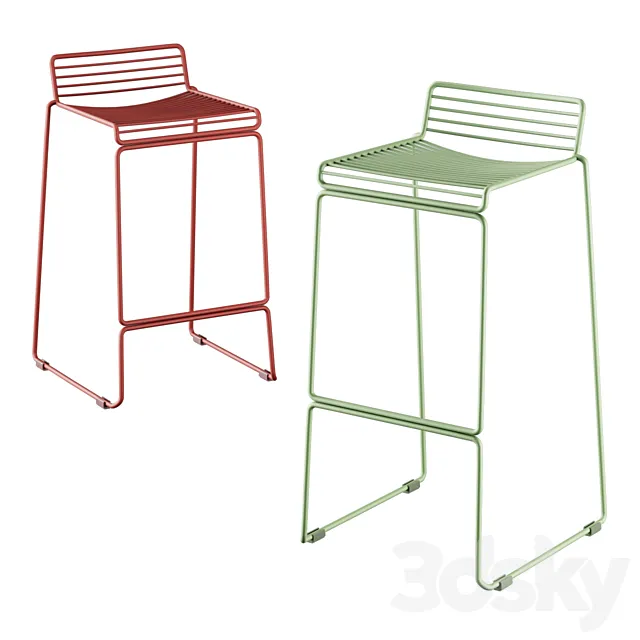 HAY HEE Bar Stool 3ds Max