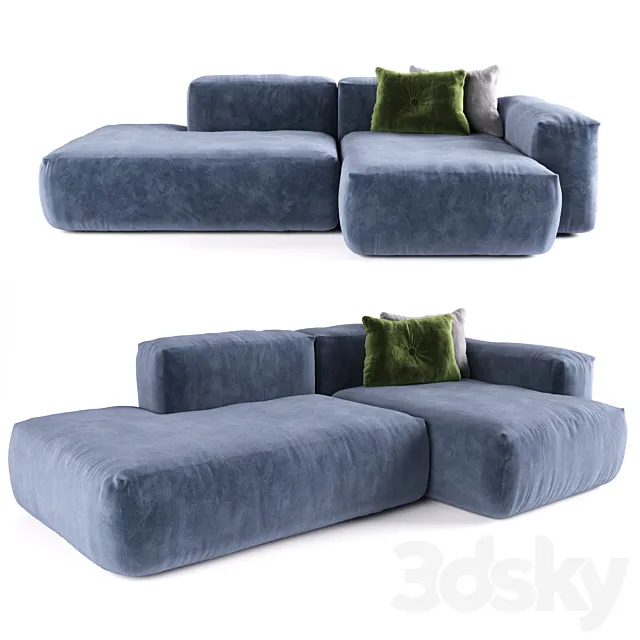 HAY. Mags 2.5 seater comb. 3ds Max