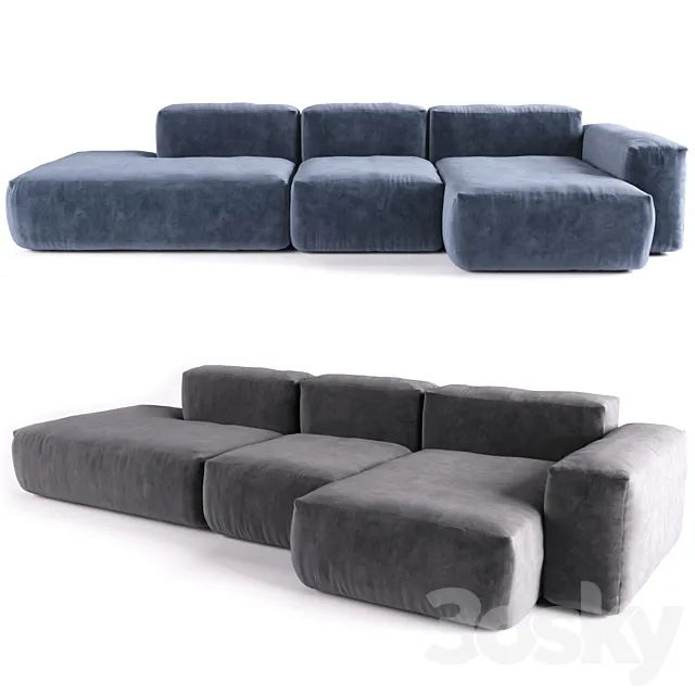 HAY. Mags 3 seater comb. 3ds Max