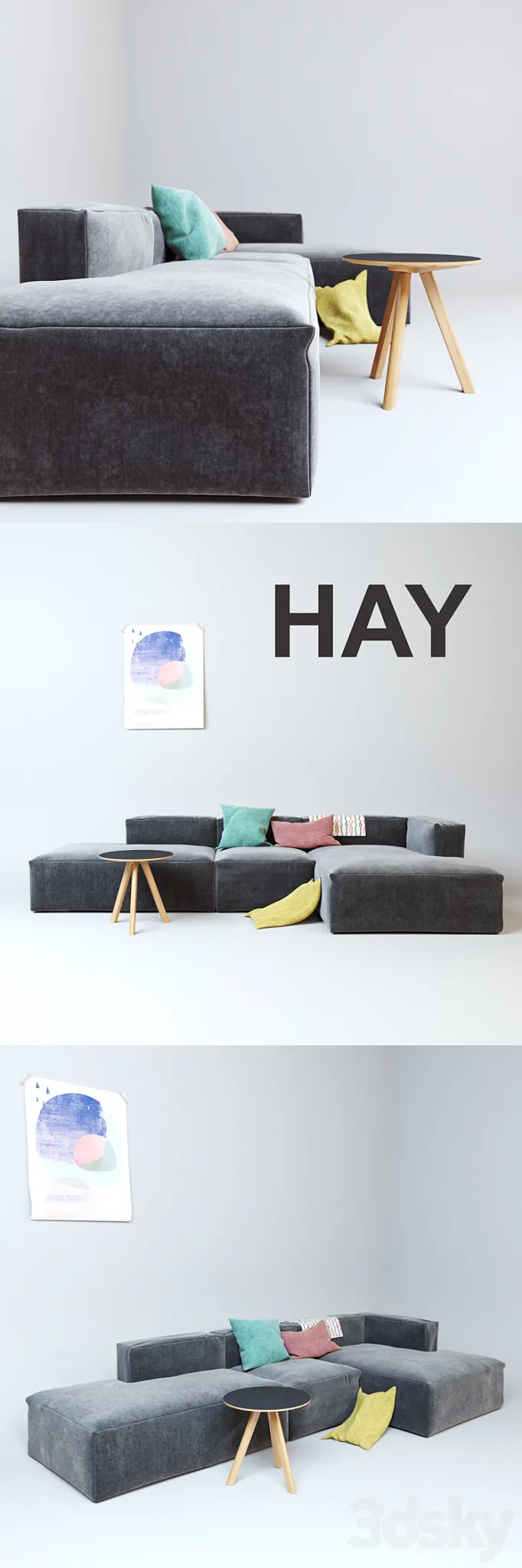 HAY Mags Soft Sofa 3DS Max