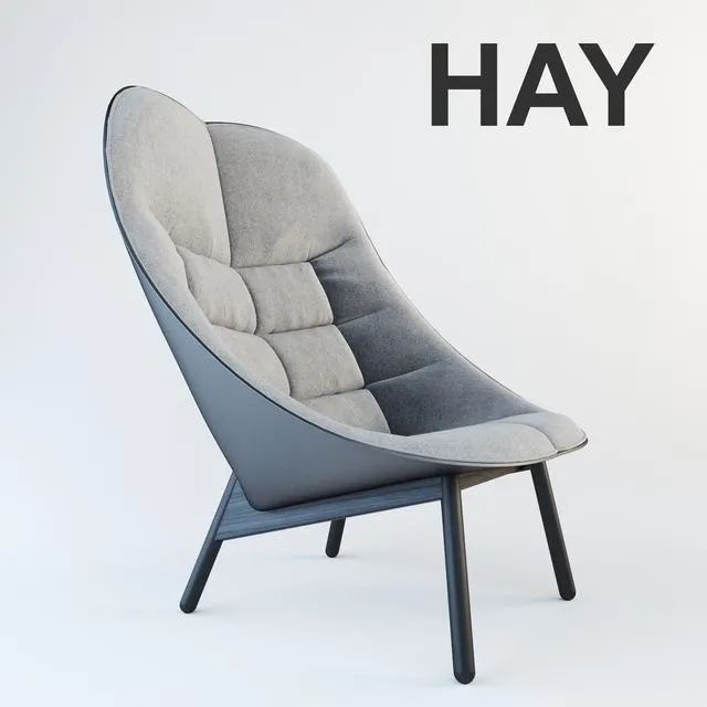 HAY Uchiwa Lounge Chair 3dsMax Model