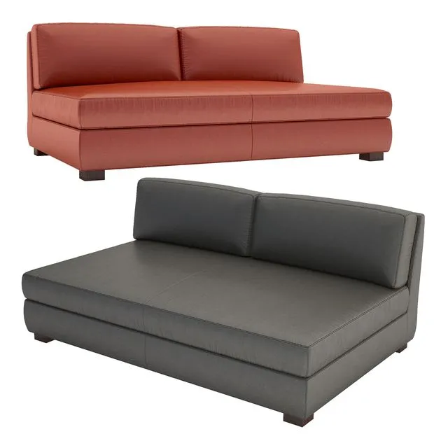 Hayden Leather Armless Sofa 3dsMax Model