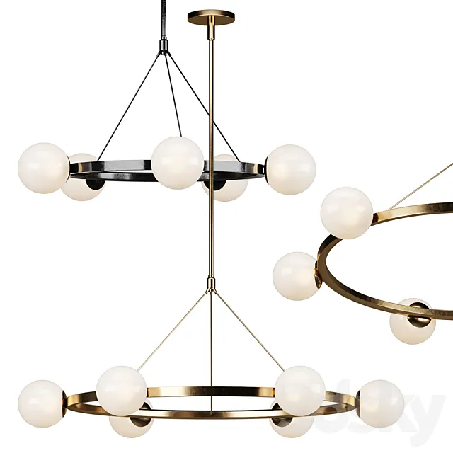 Hayes Chandelier West Elm 3DS Max Model