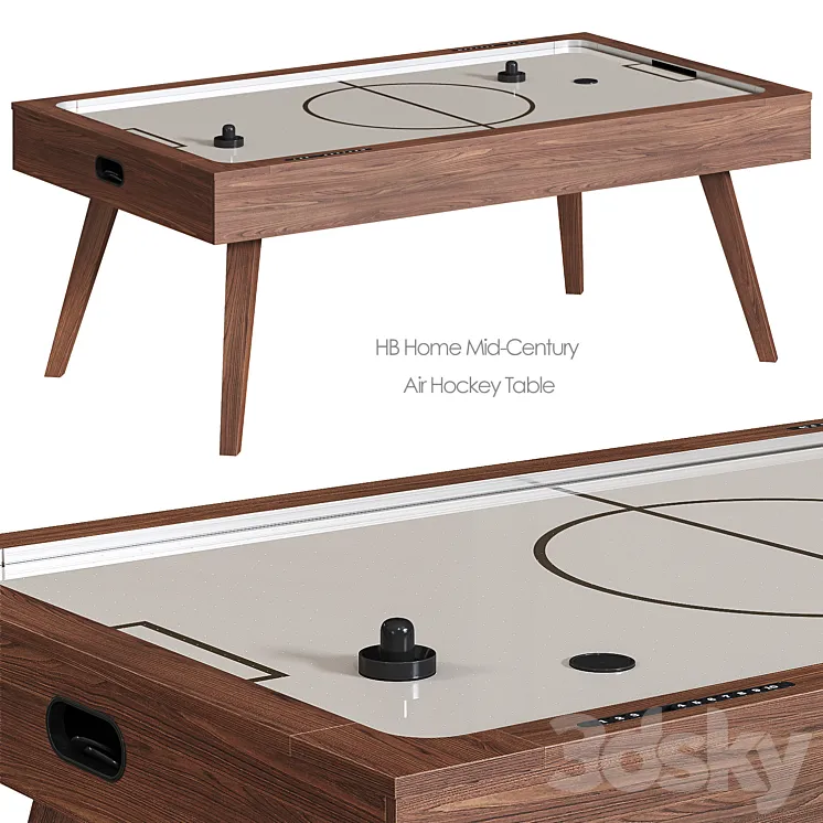 HB Home Mid-Century Air Hockey Table West Elm 3DS Max Model
