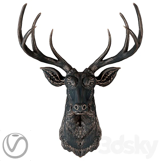 Head of a deer 3DS Max Model