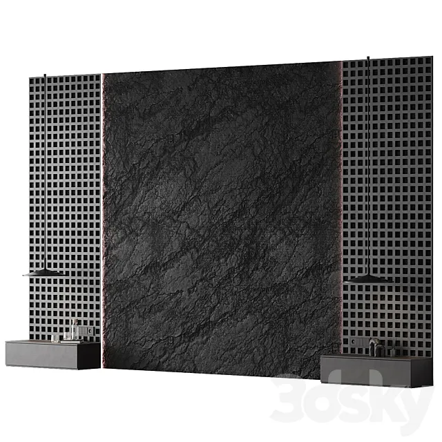 Headboard 003 | bedroom headboard | Wall composition 3ds Max
