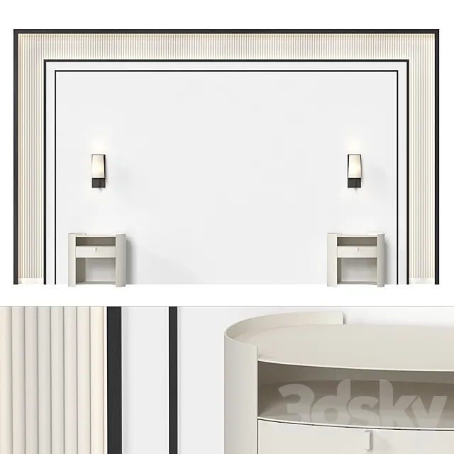 Headboard 039 3ds Max