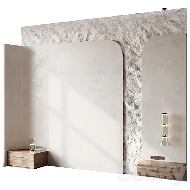 Headboard 3d Wall Panel 04 3ds Max